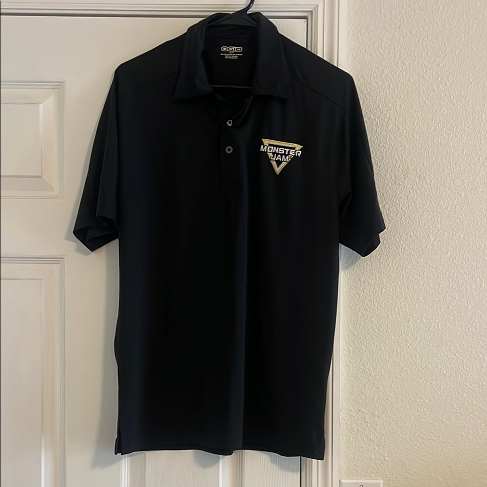 OGIO Black Monster Jam Polo Shirt Classic Design